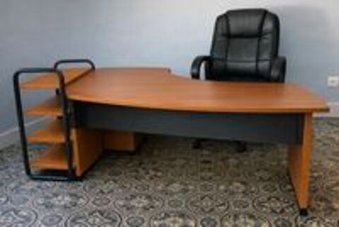   Bureau pro avec retour et caisson- fauteuil direction 