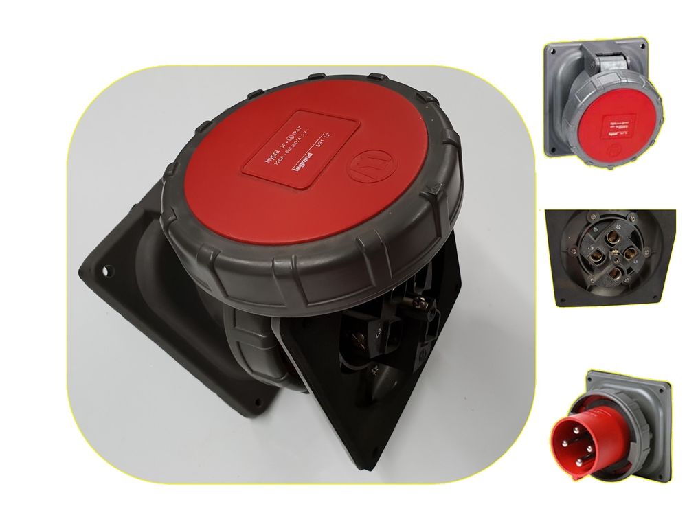 Prise fixe hypra fiche de tableau legrand 3P+T 125A 400V IP6 Bricolage