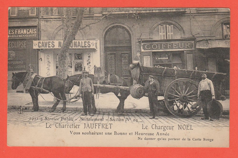 CPA - Marseille - Service de Nettoiement 