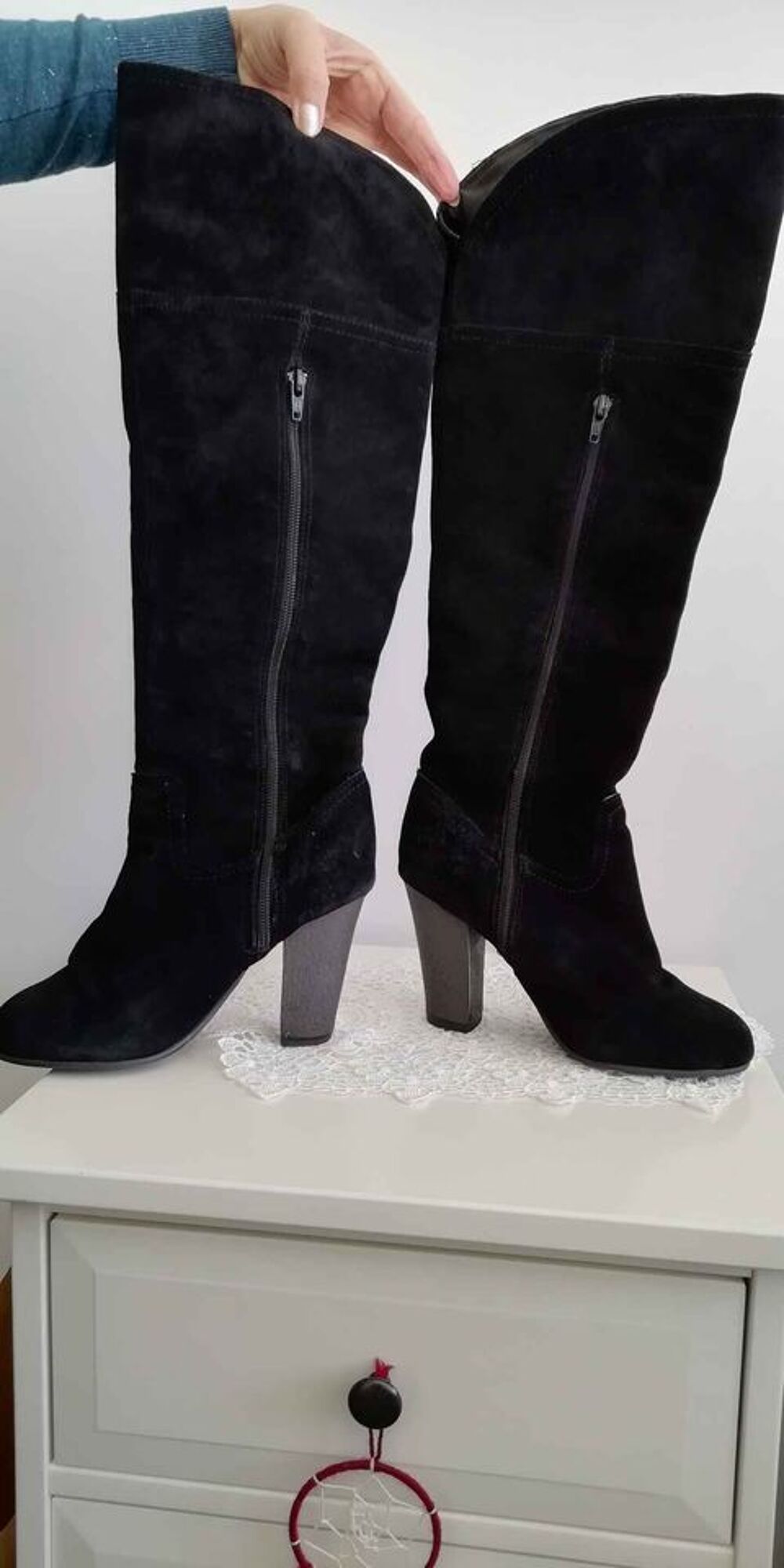 BOTTES DAIM FEMME Chaussures