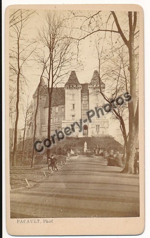 Cdv Château de Pau Photographie M. Picault ca1870 
Pau (64)