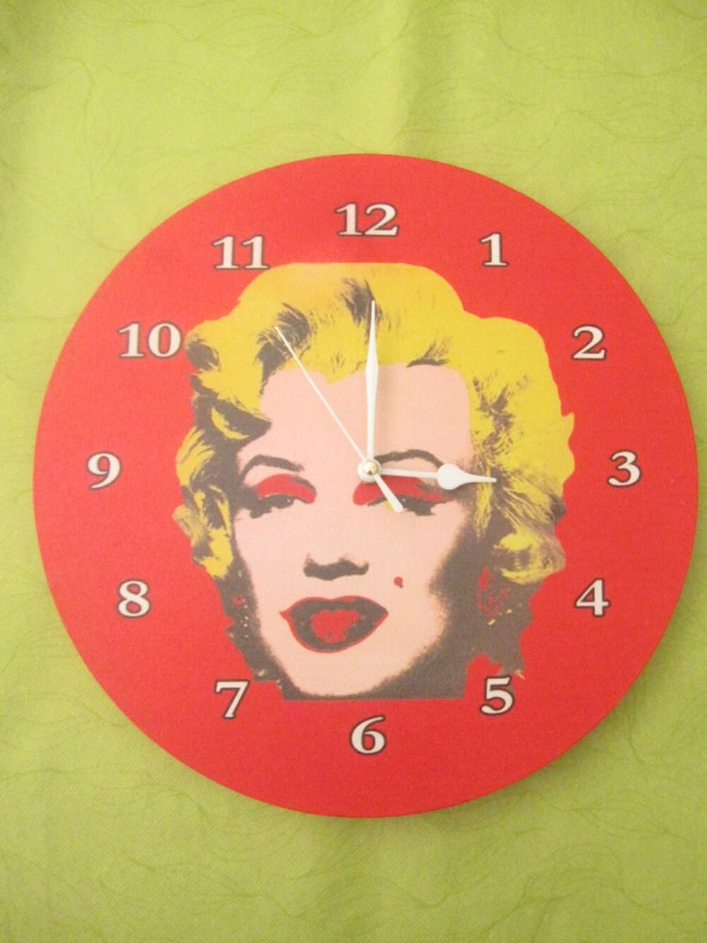 Horloge marilyn monroe style warhol Décoration