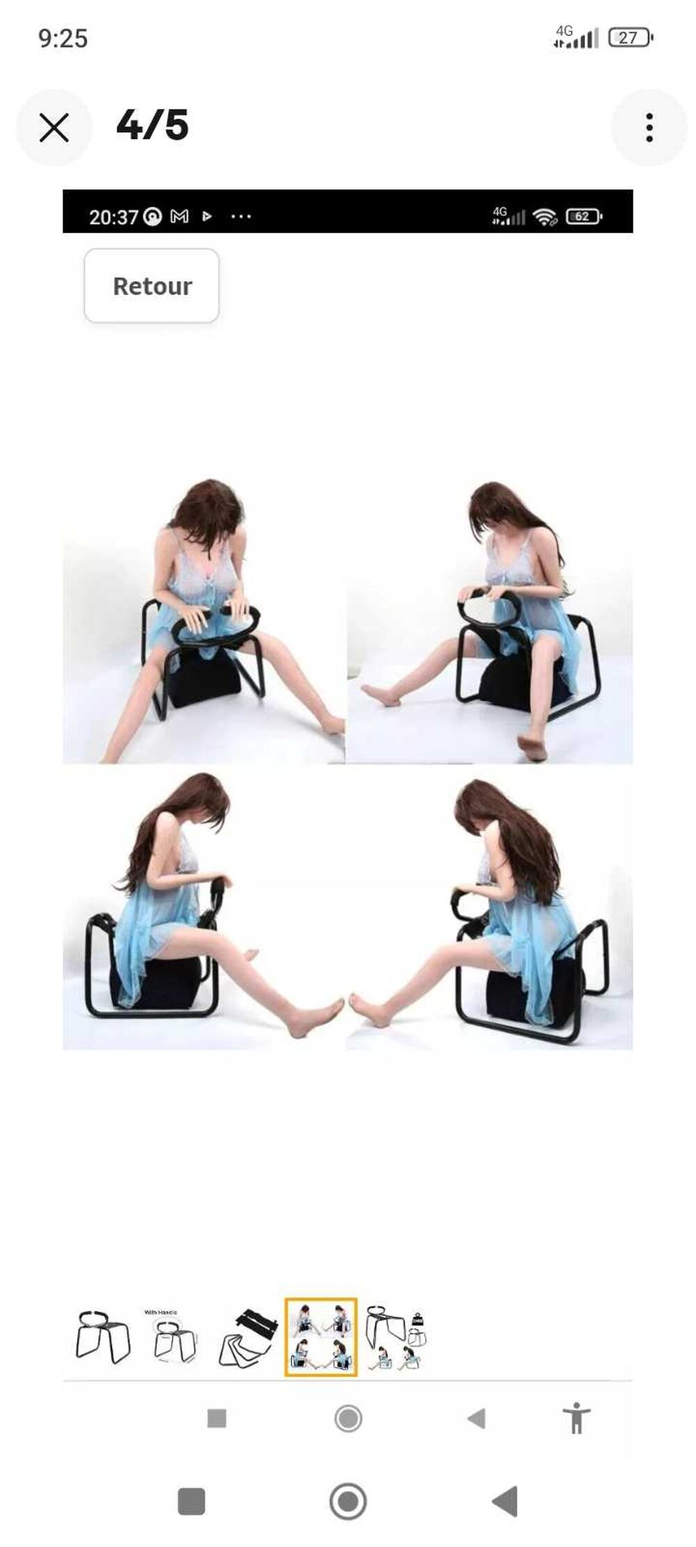 Chaise Multifonction pour Am&eacute;liorer les Positions Sexuelles Maroquinerie