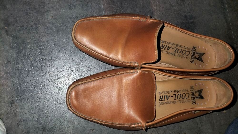 Mocassins cuir d&eacute;tente Mephisto cool air pointure 43 neuf Chaussures