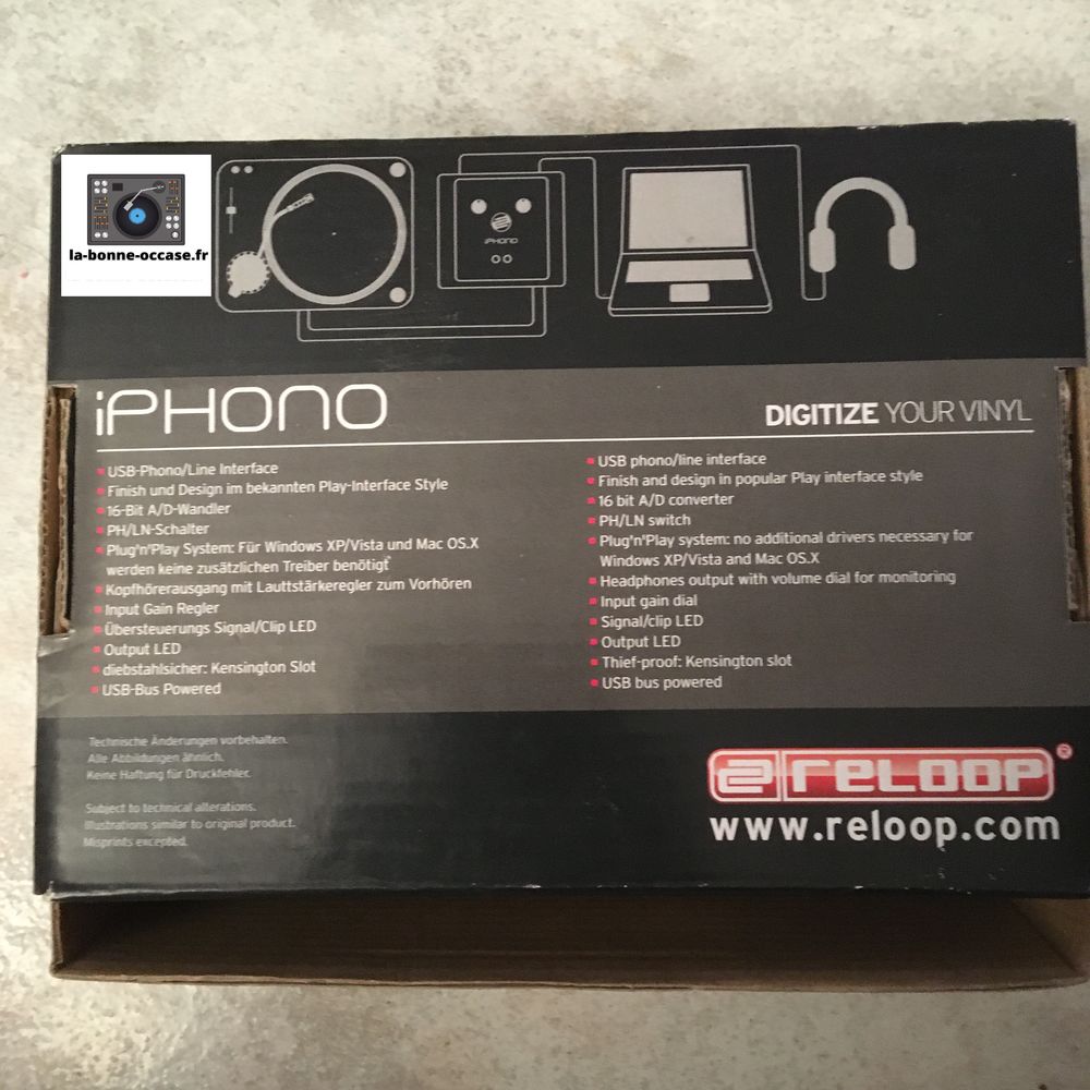 I Phono Reloop Audio et hifi