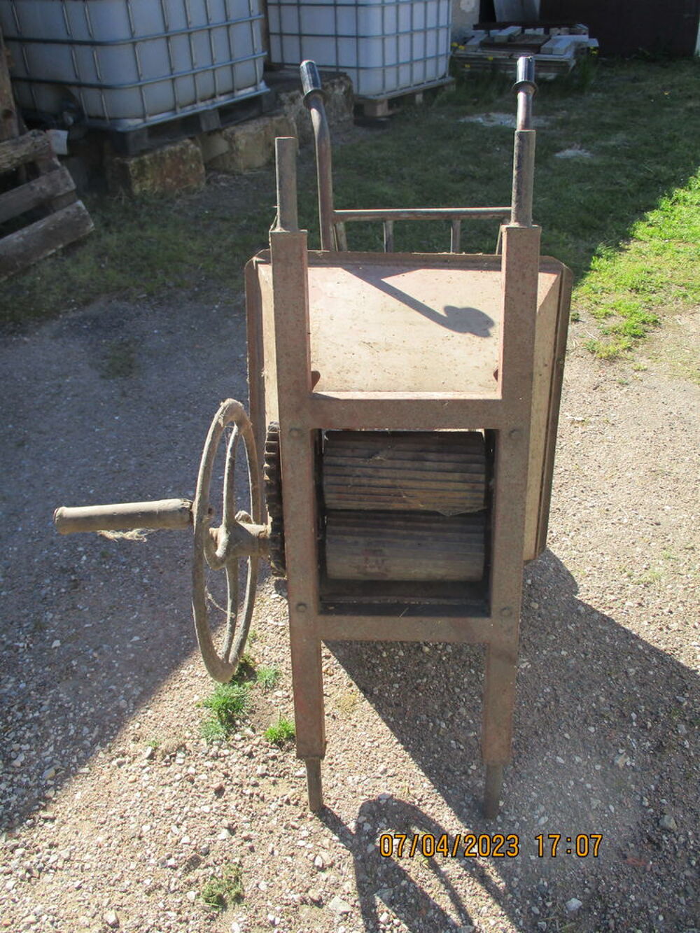 fouleuse a vendanges Bricolage