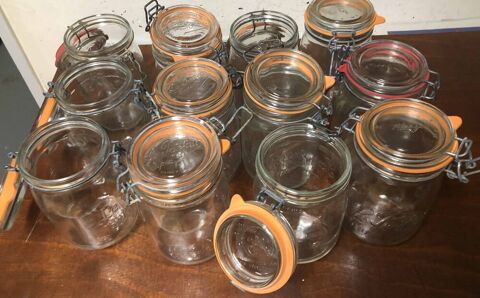 12 Bocaux Le Parfait ou équivalent 1 litre en verre Bailly (78)