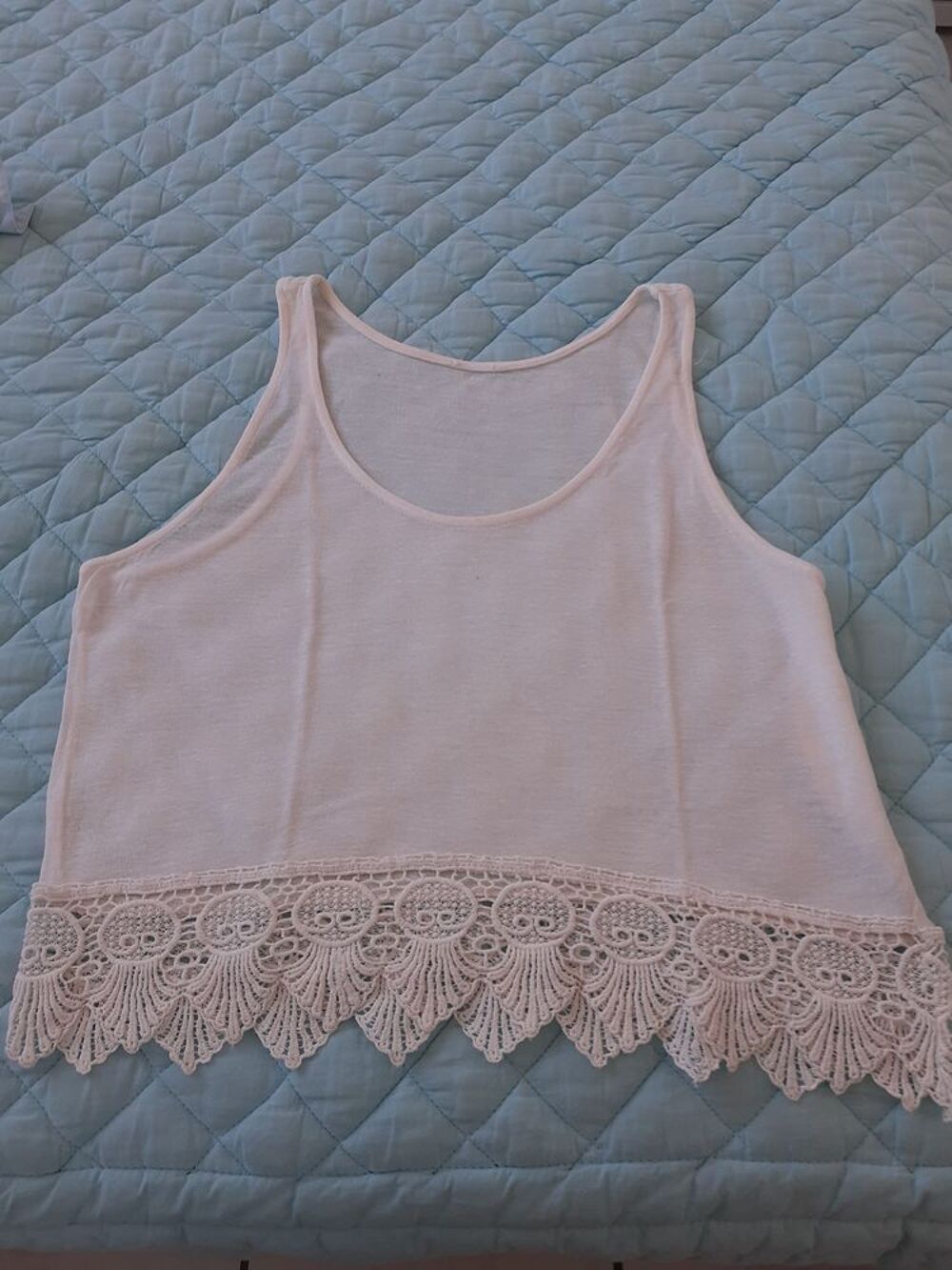 DEBARDEUR &eacute;cru coton Vêtements