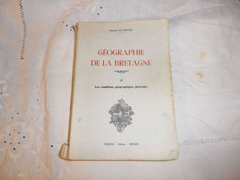 BRETAGNE-LE LANNOU-GEOGRAPHIE DE LA BRETAGNE-LIVRE ANCIEN XX 40 Fontenay-le-Fleury (78)