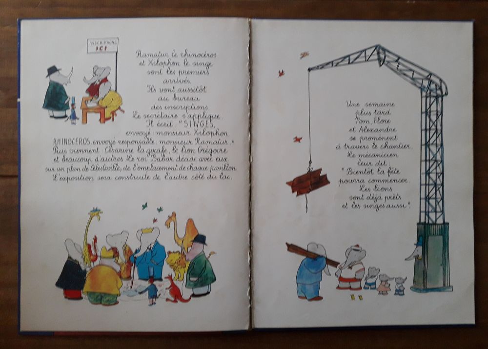 Vintage BD : BABAR &agrave; la f&ecirc;te de C&eacute;lesteville de 1975 Livres et BD
