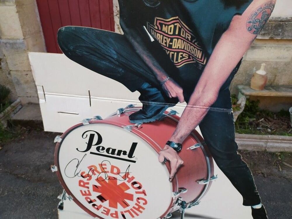 PLV Publicitaire Batteur Chad Smith Red Hot Chili Peppers 
