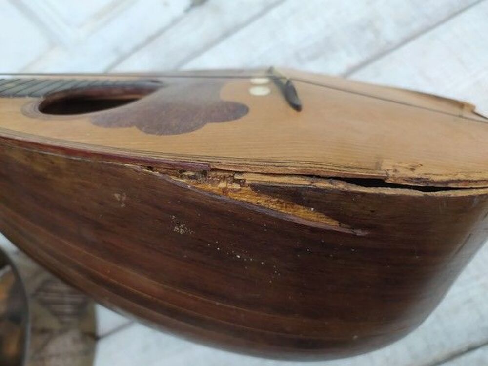 Ancienne Mandoline F.lli Cigna Biella &agrave; Restaurer Instruments de musique