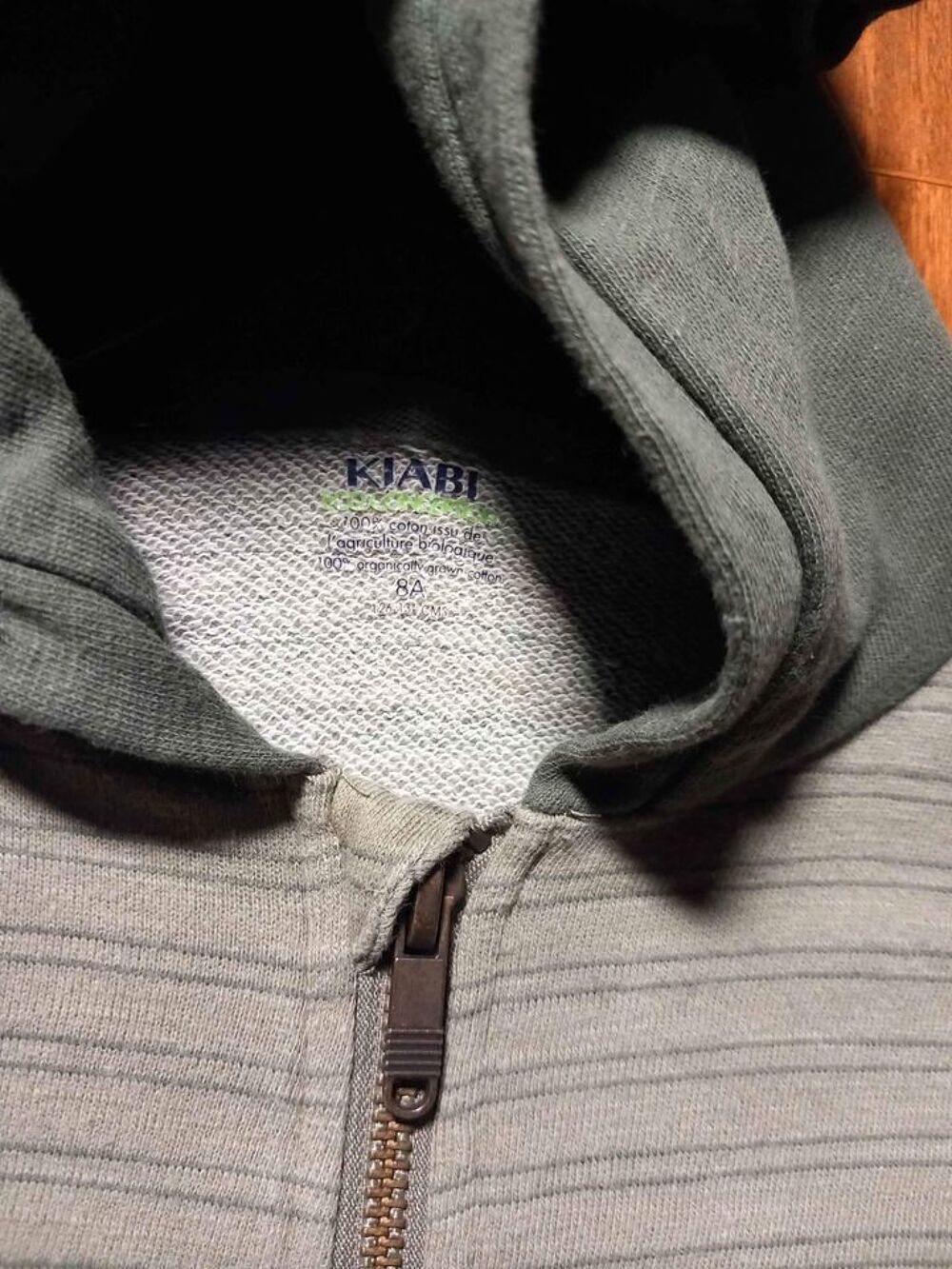 Sweat zipper &agrave; capuche 8 ans Vtements enfants