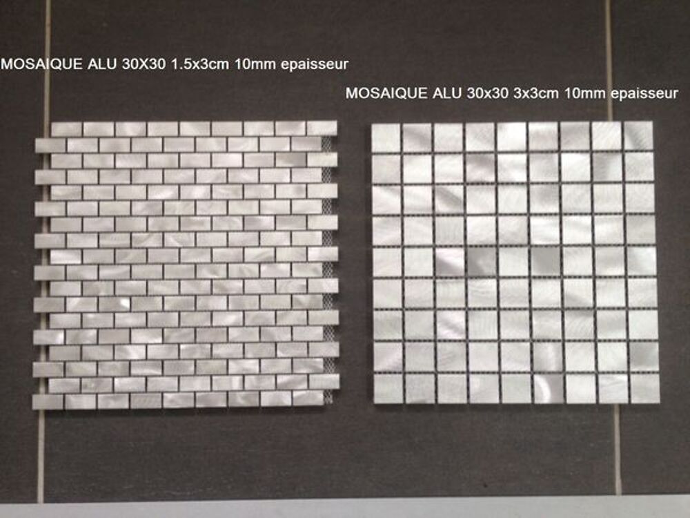 mosaique en pierre naturelle et mosa&iuml;que aluminium -50% Bricolage