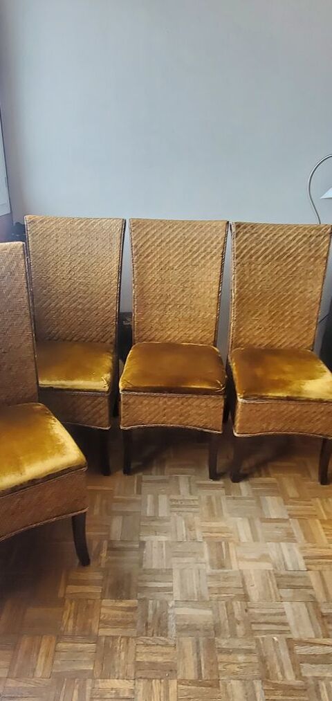 Belles Chaises assise Velours Or   80 Annecy (74)