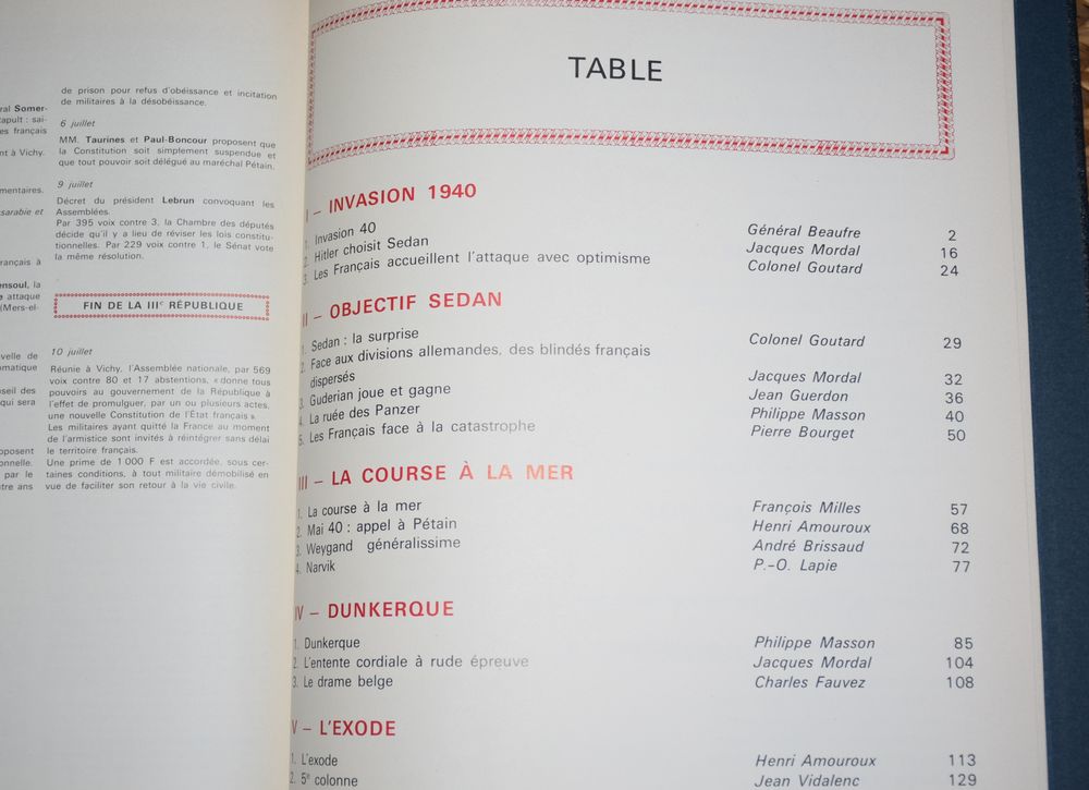 Le Journal de la France - Les Ann&eacute;es 40 - 1971 - Tome 1 ... Livres et BD