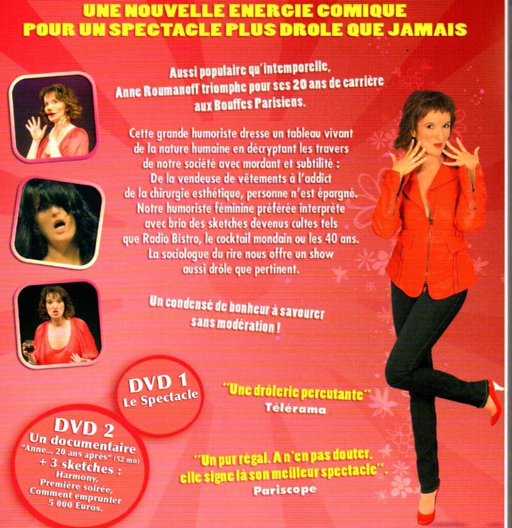 Anne ROUMANOFF anne a vingt ans DVD et blu-ray