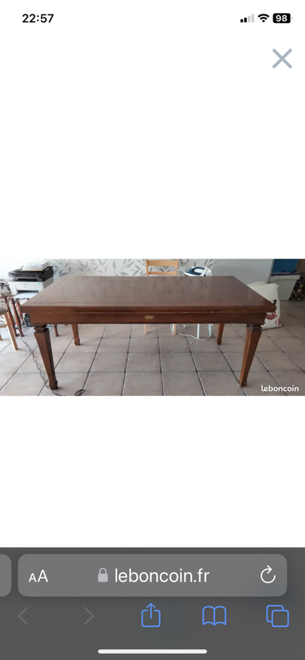 Table merisier Meubles