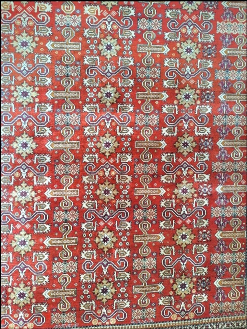 Tapis Caucase Est fait main en laine (Rare) Décoration