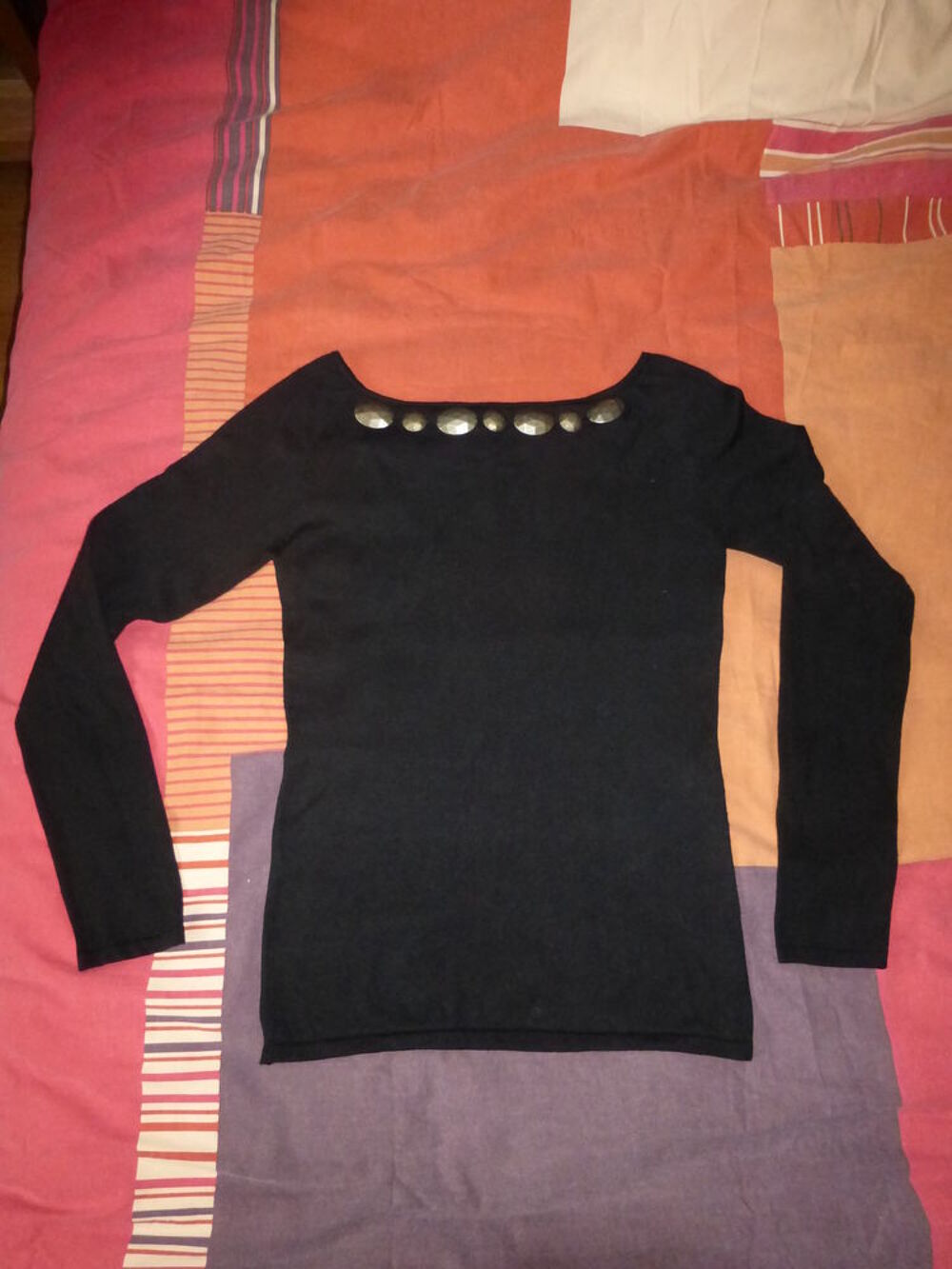 PULL noir "Christina" Vêtements