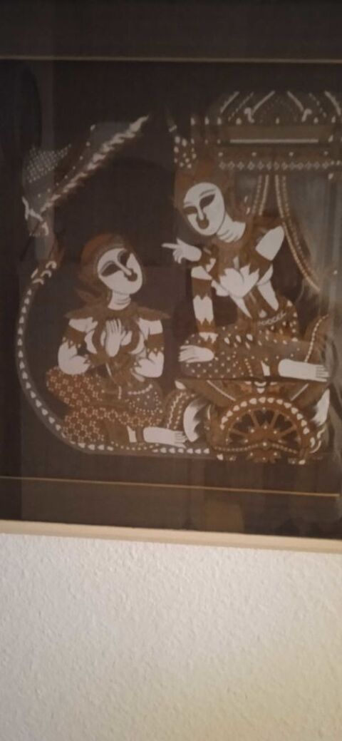 Tableau peinture sur soie Npalais 50 Canet-en-Roussillon (66)