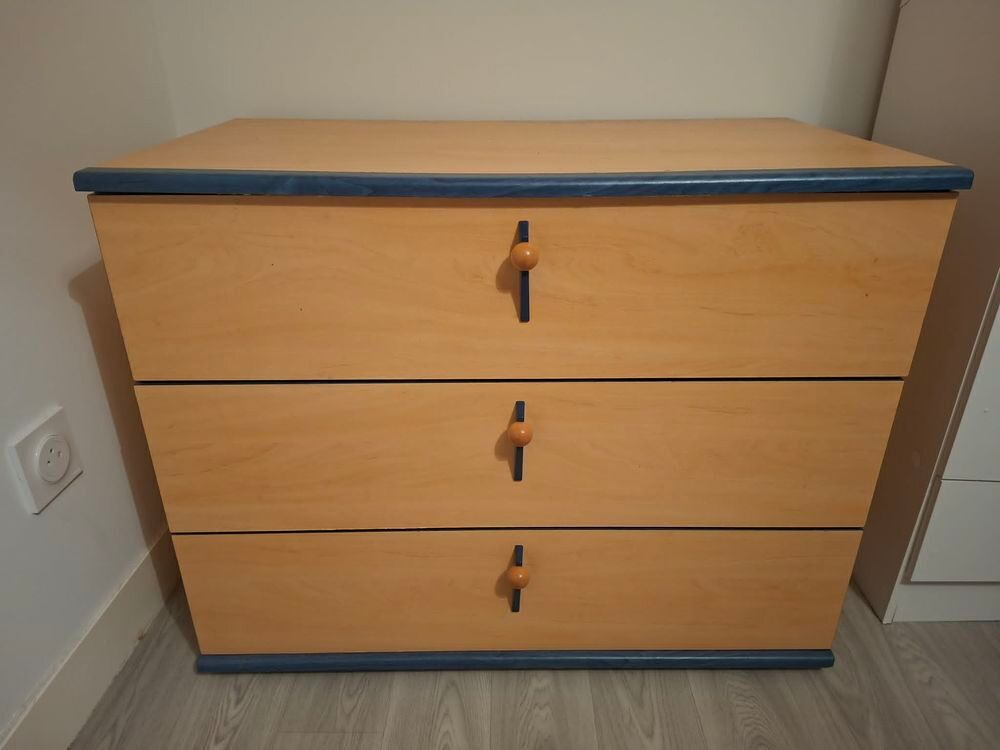 Commode en bois 3 tiroirs / vintage Meubles