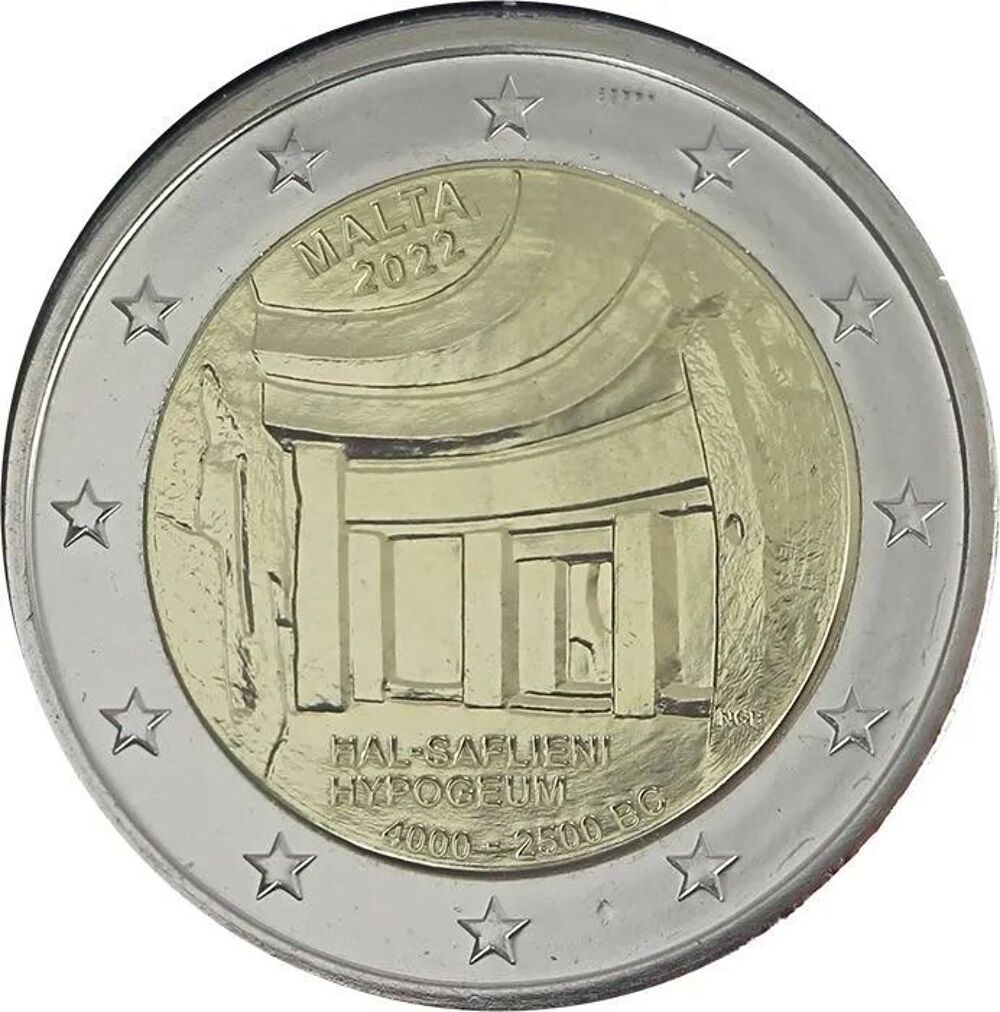 2 euro Malte 2022 Hypog&eacute;e de Hal Saflieni 