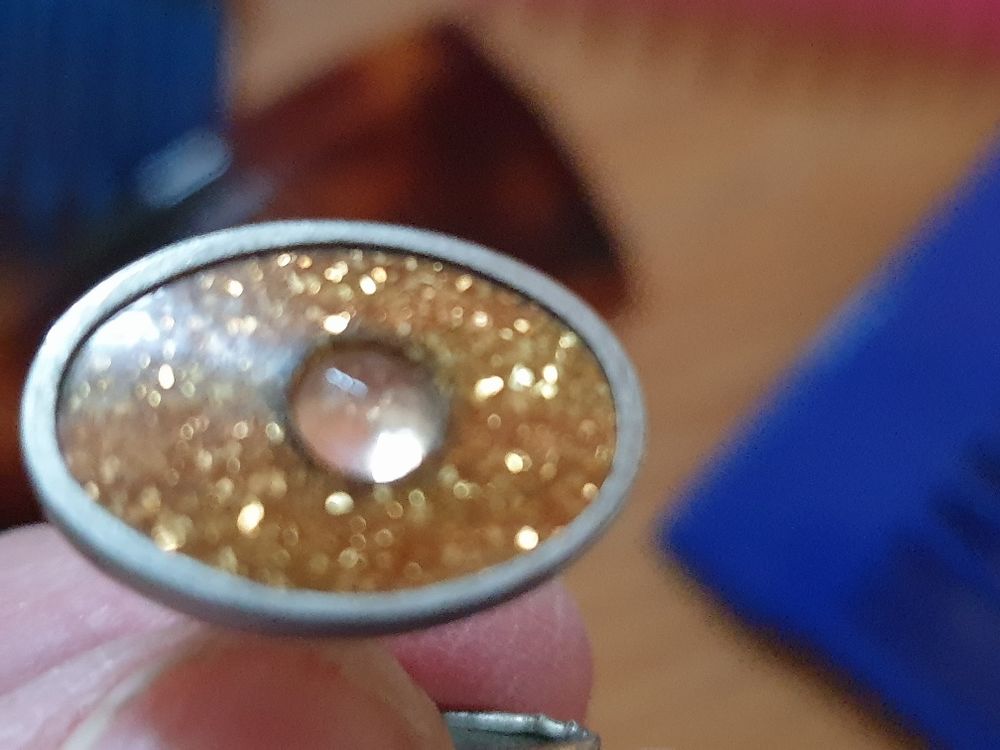 Boutons de manchette orange mixte, vintage Bijoux et montres