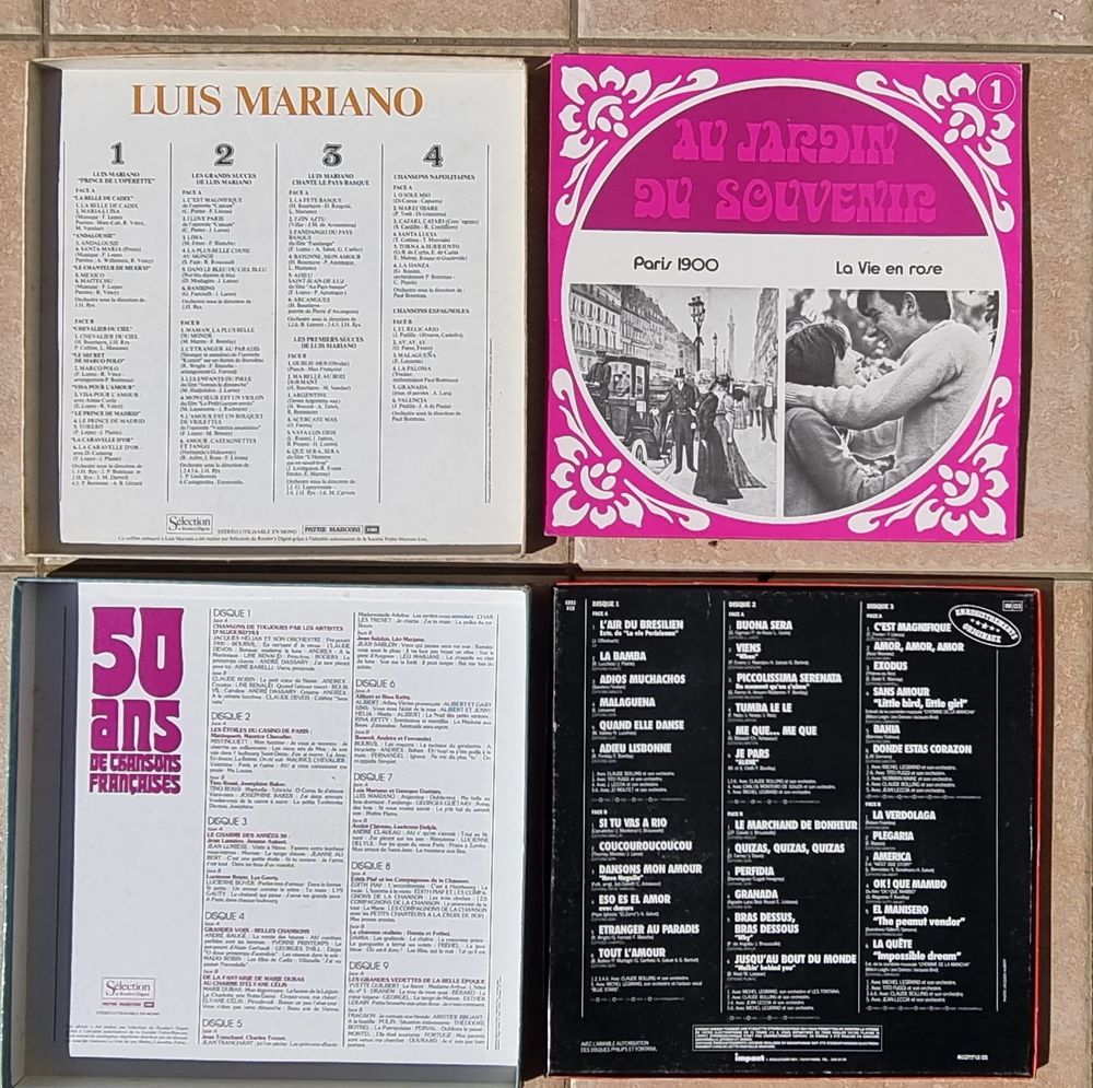 
COFFRETS VINYLES 33 TOURS CD et vinyles
