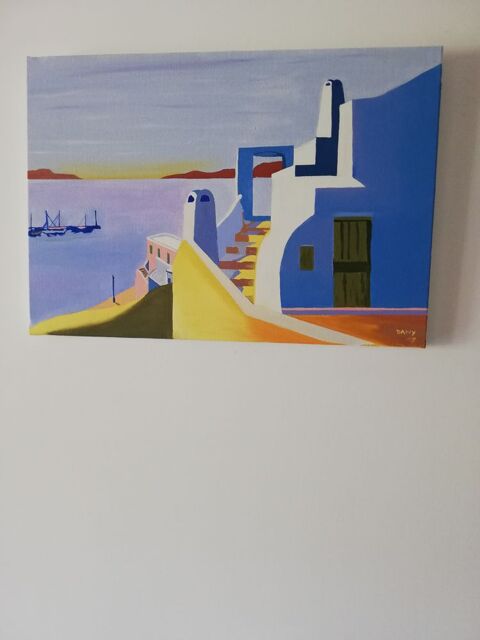 TABLEAU PEINTURE A L HUILE  SUR TOILE COTON
30 Anduze (30)