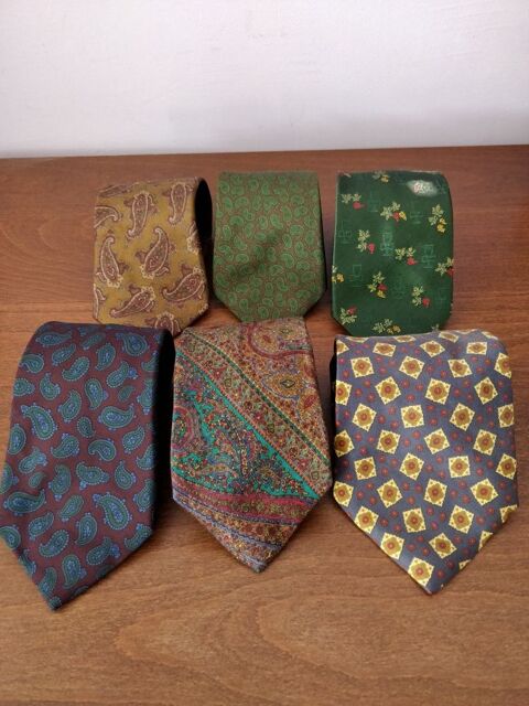 cravates vintage de marque 100% soie/silk 5 Asnières-sur-Seine (92)