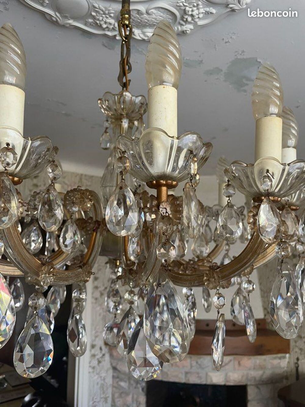 Lustre en cristal de Boh&egrave;me Décoration