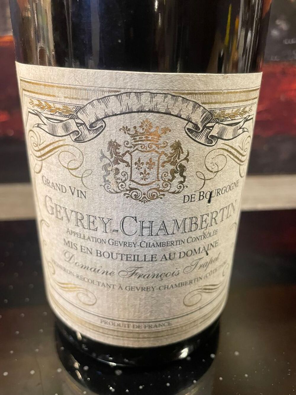 1 Bt GEVREY CHAMBERTIN 2005 Domaine Fran&ccedil;ois TRAPET Bourgogn Cuisine