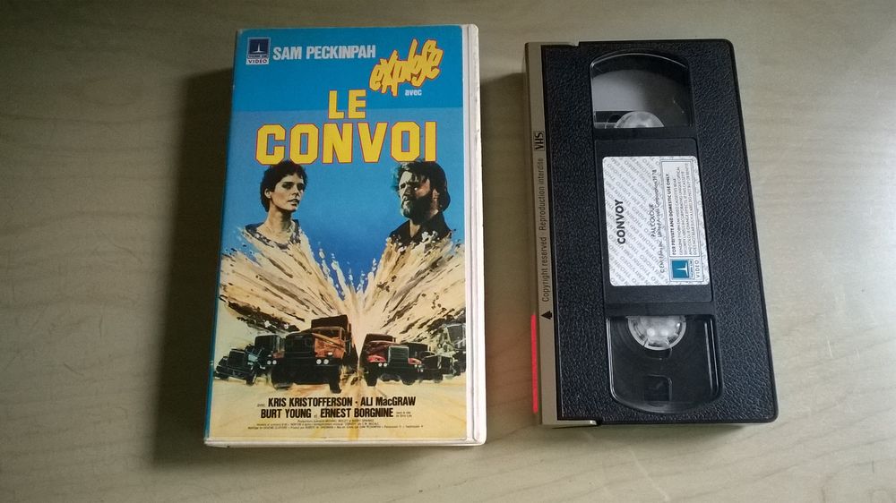 Le Convoi (Sam Peckinpah, 1978) (vhs) 1&egrave;re &eacute;dition VHS 1981 Photos/Video/TV