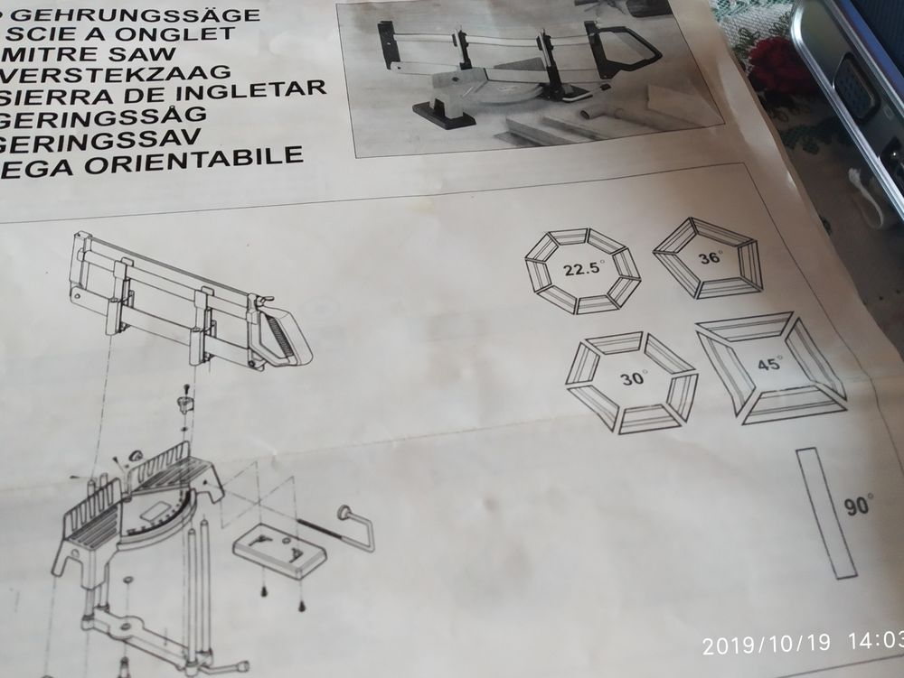 Scie &agrave; onglets de pr&eacute;cision MEJIX S420. Bricolage
