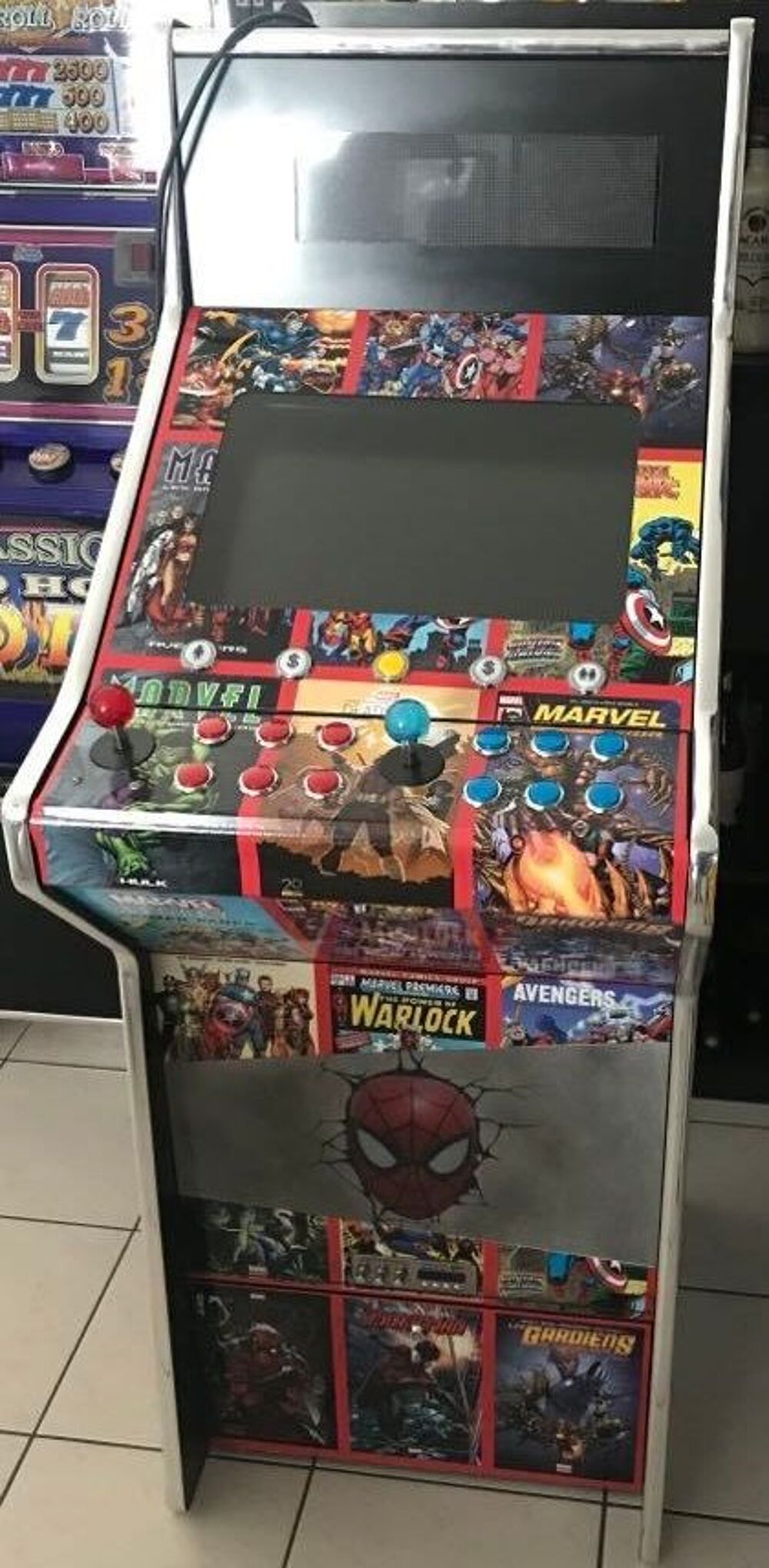 Borne Arcade r&eacute;tro gaming Marvel Avengers Consoles et jeux vidéos