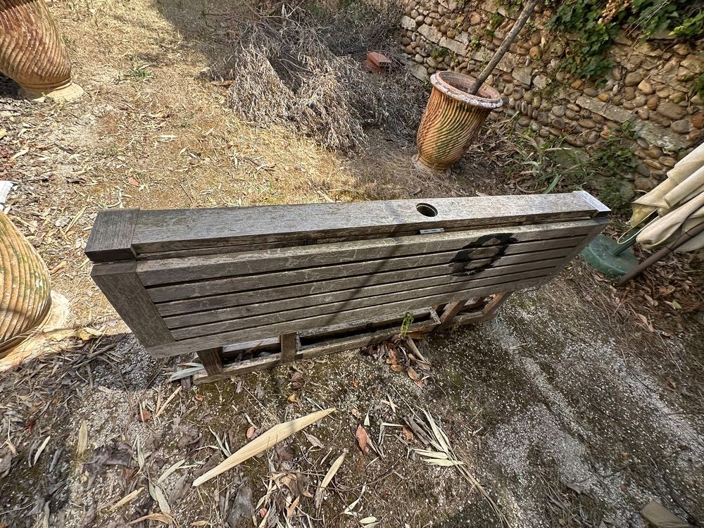 Table jardin pliante bois Jardin