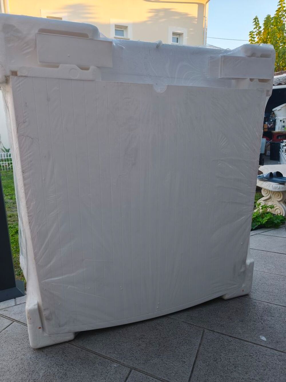 Table ext&eacute;rieur blanche XL (320x105X72cm) Jardin