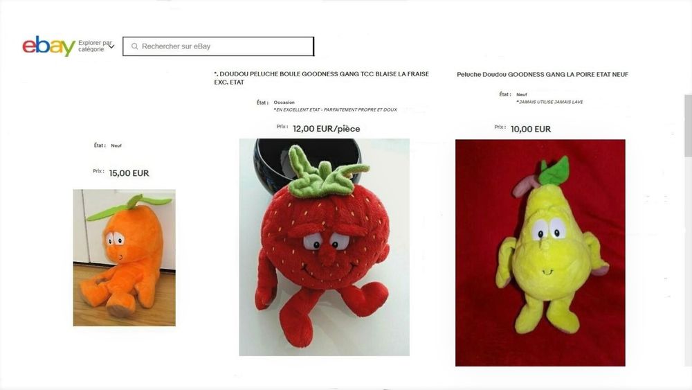 ensemble 4 peluches GOODNESS GANG [VOIR descriptif] Jeux / jouets