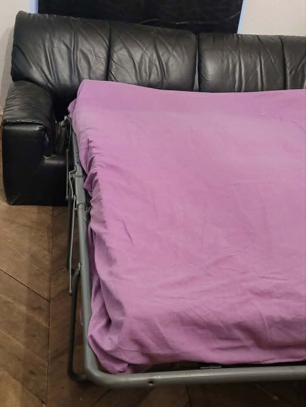 CANAPE CONVERTIBLE EN CUIR 3 PLACES Meubles