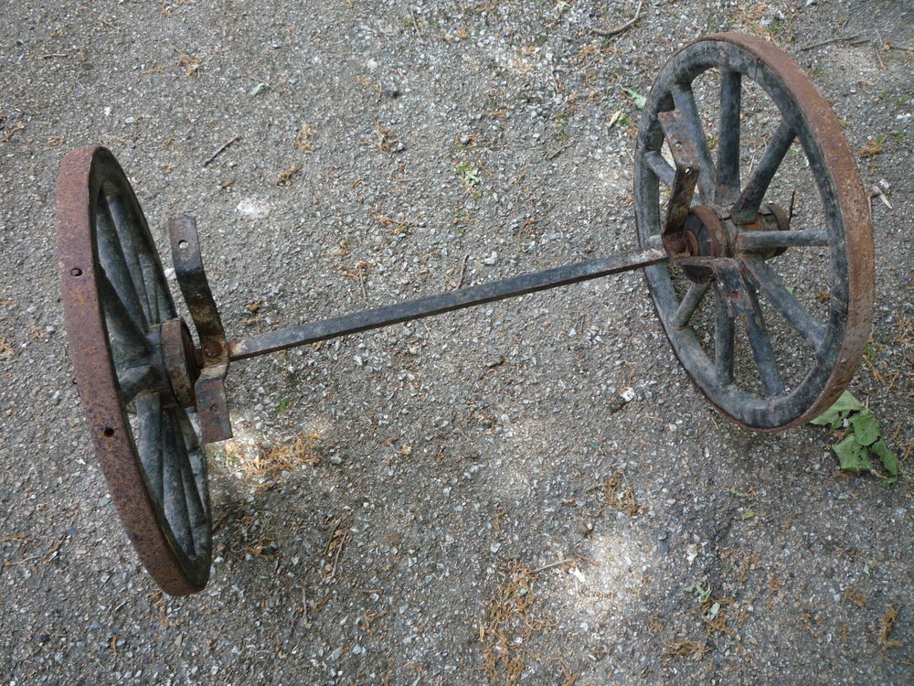 Essieu / roue de charrette Bricolage