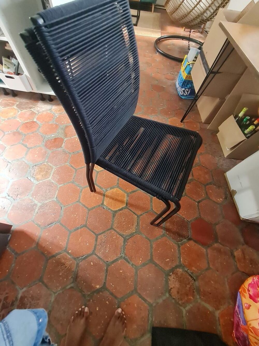Chaise empilage noir Meubles