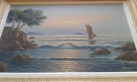 1 Toile peinte sign�e 25 Auxerre (89)