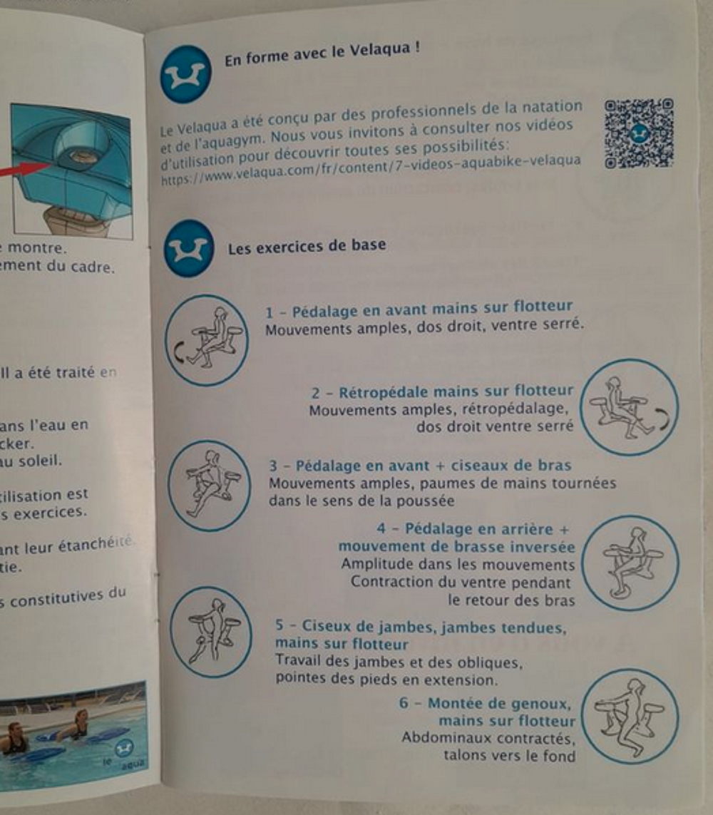 V&eacute;lo de piscine "velaqua" Vélos
