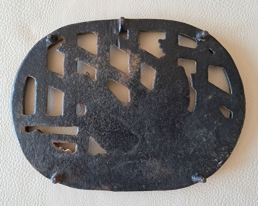 dessous de plat rectangulaire &agrave; bords arrondi en fonte Décoration