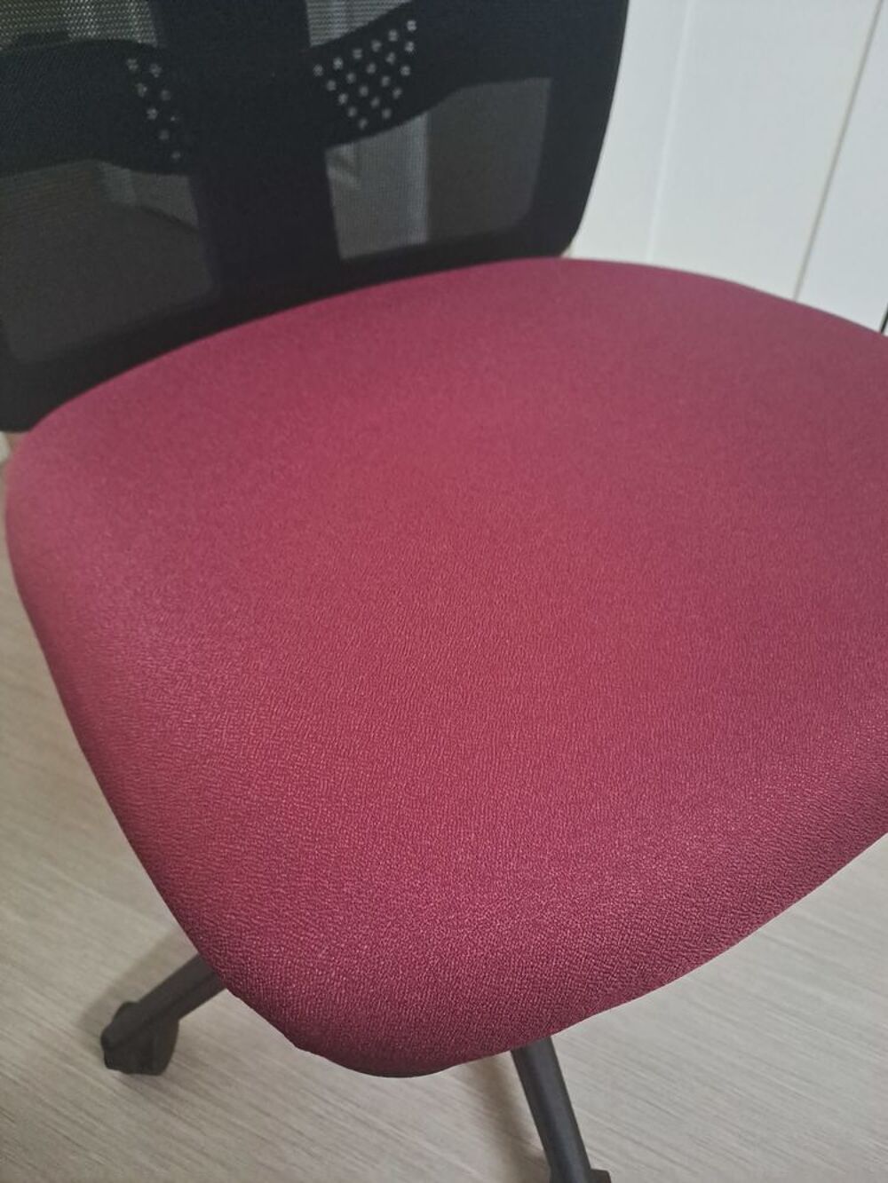 Chaise de bureau MILO, Support Lombaire, en Tissu, Bordeaux Matériel informatique