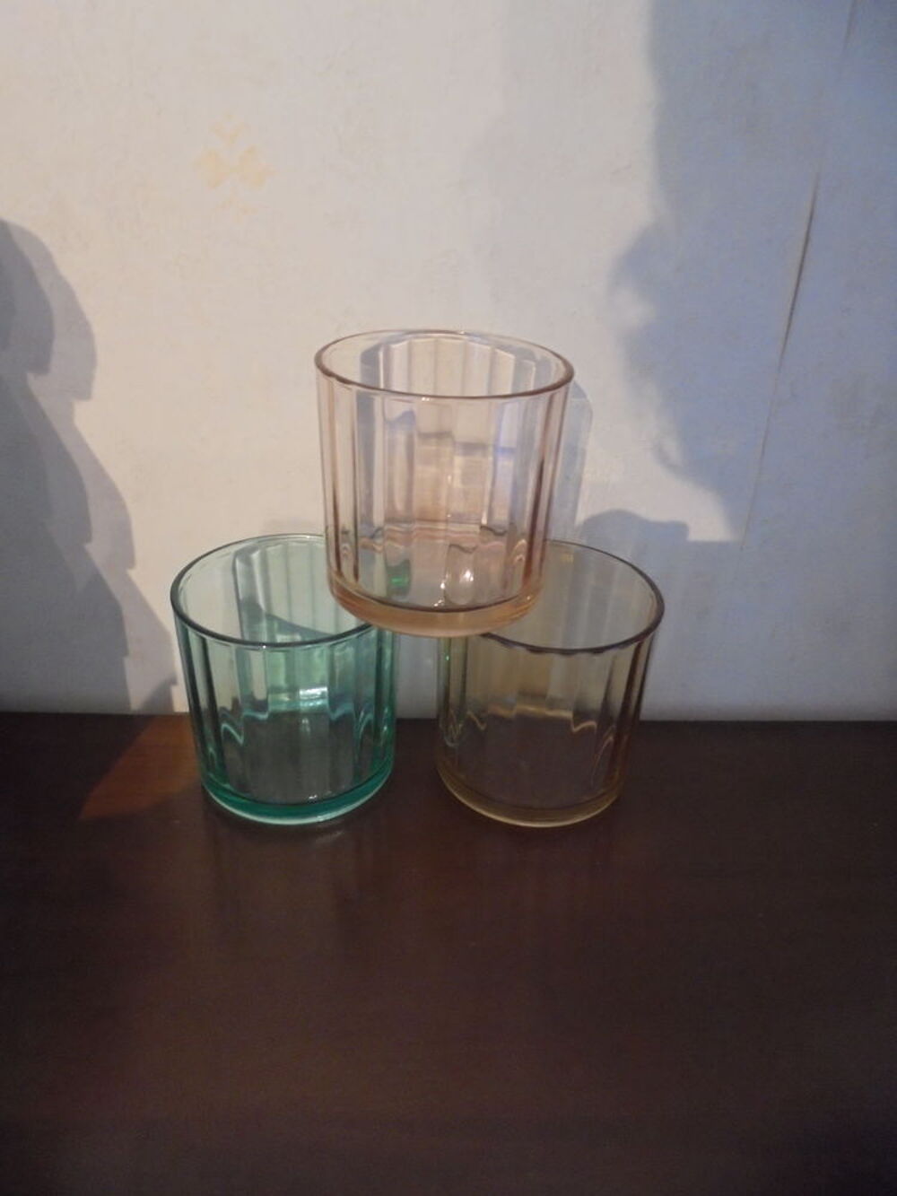 Lot de 3 photophores couleurs (30) Décoration