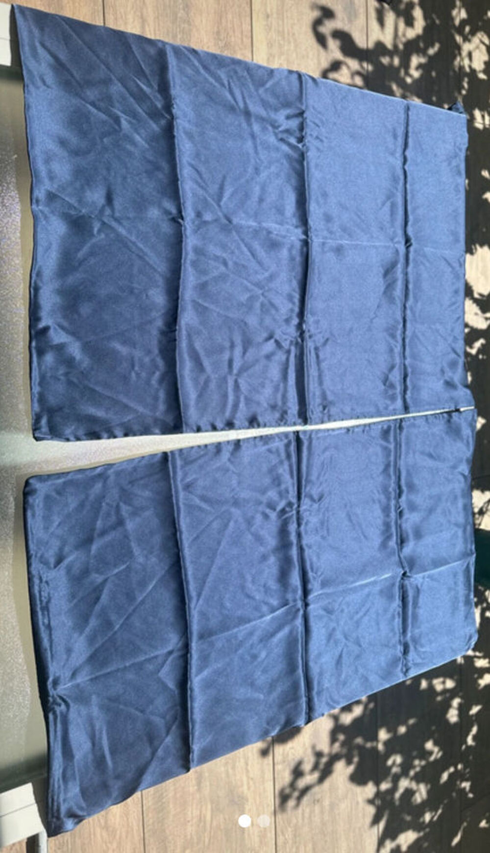 2 Taies d'oreiller satin neuves taille 50x75 Décoration