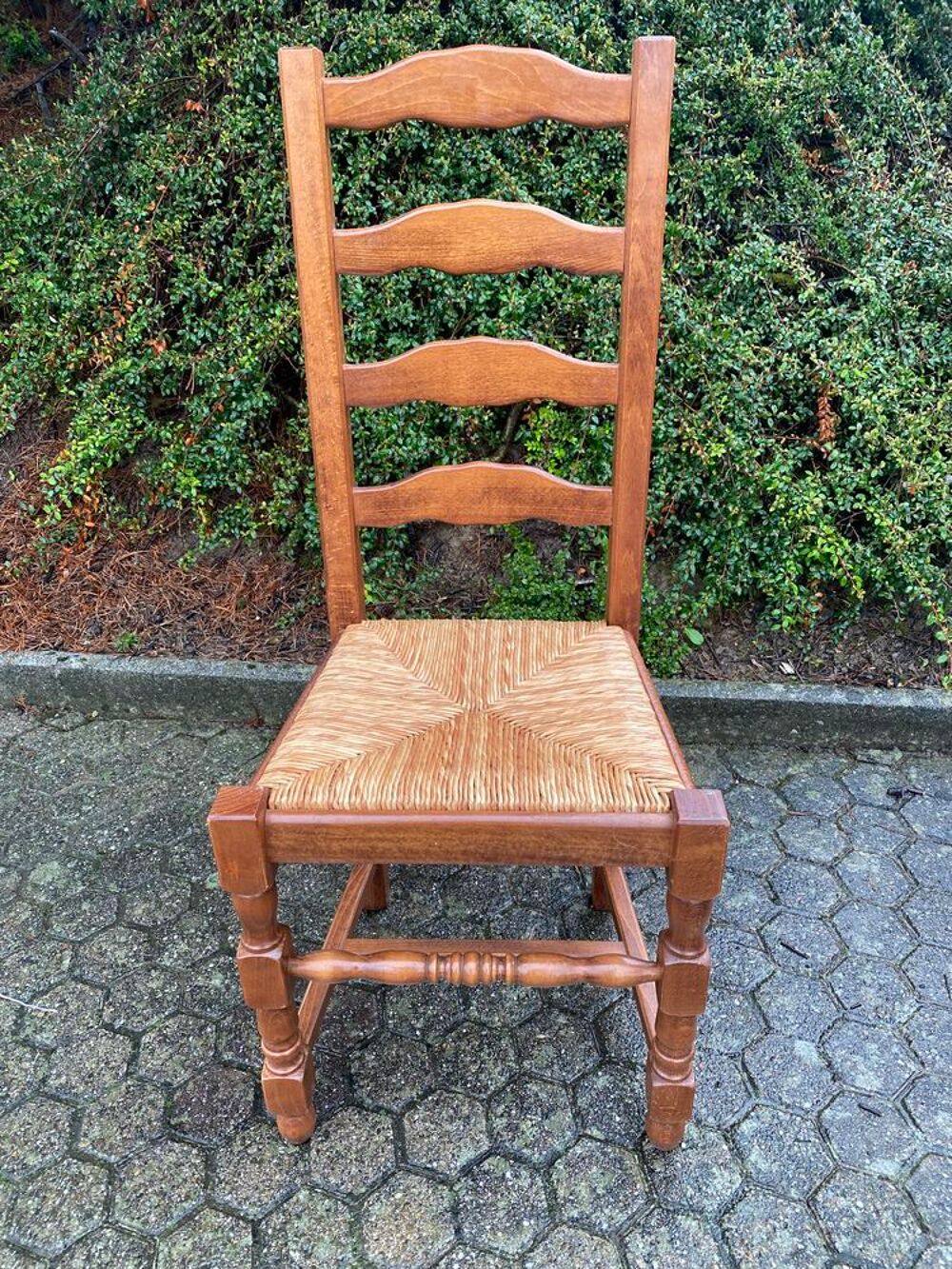 4 Chaises assise paille Meubles