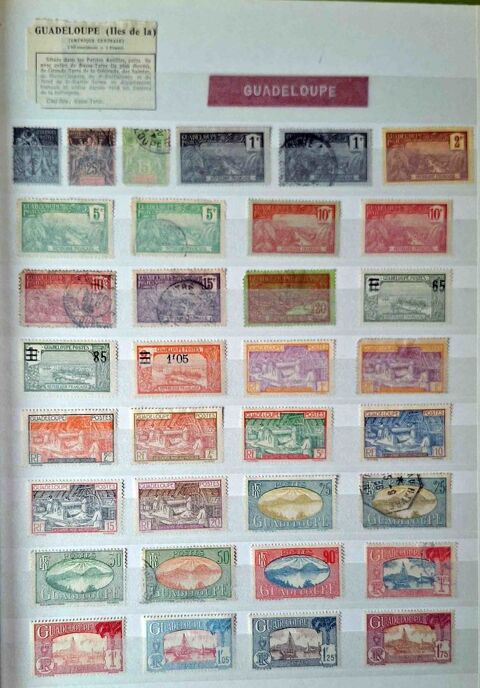 S�rie de timbres de collection de Guadeloupe 48 Gap (05)